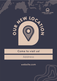 New Business Location Poster Design