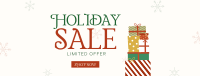 Holiday Gift Sale Facebook cover Image Preview