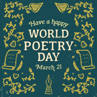 World Poetry Day Instagram post Image Preview