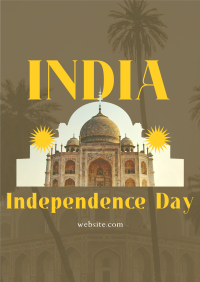 Independence To India Flyer Design