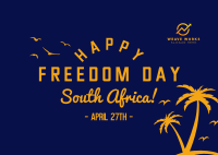 South Africa Freedom Postcard Image Preview