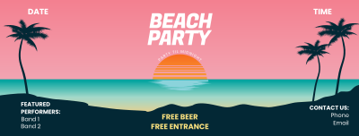 Beach Party Facebook cover