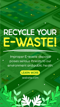 Recycle your E-waste YouTube Short Design