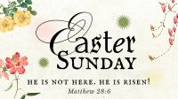 Easter Floral Facebook Event Cover Design