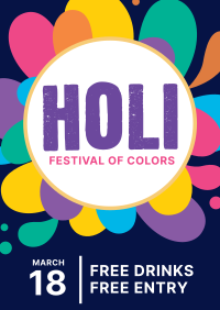 Holi Festival Poster Design