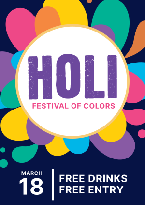 Holi Festival Poster Image Preview