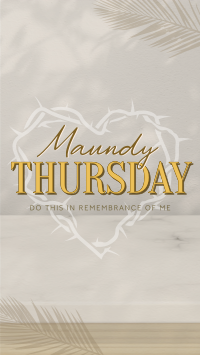 Minimalist Maundy Thursday Facebook story Image Preview