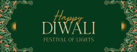 Elegant Diwali Frame Facebook cover Image Preview