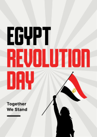 Egypt Revolution Day Flyer Design