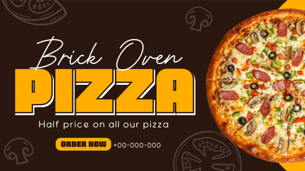 Indulging Pizza Facebook Event Cover Design Image Preview