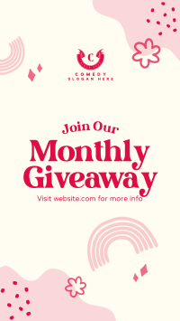 Monthly Giveaway Video Image Preview