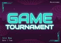 Gaming Competition Postcard Design