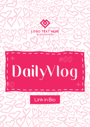 Hearts Daily Vlog Flyer Image Preview