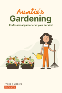 Auntie's Gardening Pinterest Pin Image Preview
