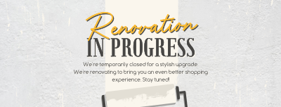 Renovation In Progress Facebook cover Image Preview