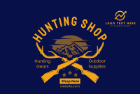 Hunting Shop Pinterest Cover Design