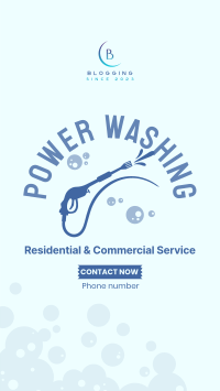 Pressure Washer Services Facebook Story Design