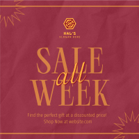 Minimalist Week Discounts Instagram Post Image Preview