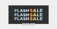Flash Sale Confetti Facebook Ad Design