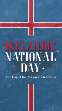 Sparkly Icelandic National Day Instagram reel Image Preview