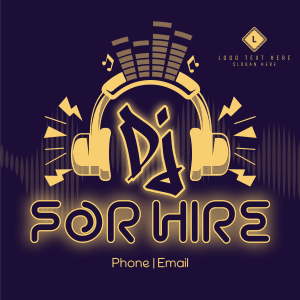 DJ for Hire Instagram post Image Preview