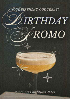 Rustic Birthday Promo Poster Image Preview