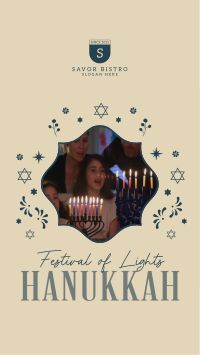 Celebrate Hanukkah Family TikTok Video Design