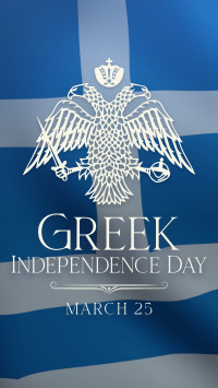 Traditional Greek Independence Day Instagram Story Design