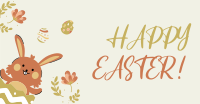 Cute Bunny Easter Facebook Ad Design
