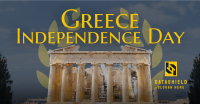 Contemporary Greece Independence Day Facebook ad Image Preview