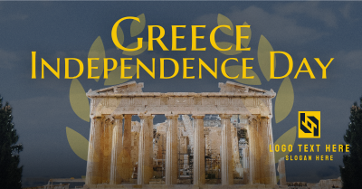 Contemporary Greece Independence Day Facebook ad Image Preview