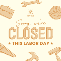 Closed for Labor Day Instagram Post Image Preview