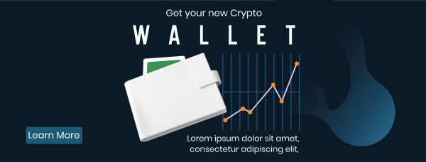 Get Crypto Wallet  Facebook Cover Design Image Preview