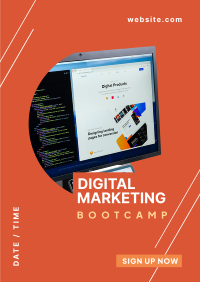 Digital Marketing Bootcamp Poster Design