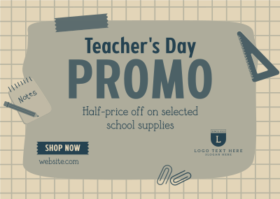 Teacher's Day Deals Postcard Image Preview