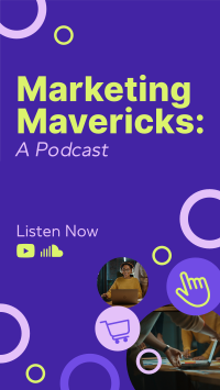 Digital Marketing Podcast Facebook Story Design
