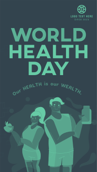 Healthy People Celebrates World Health Day Facebook Story Design