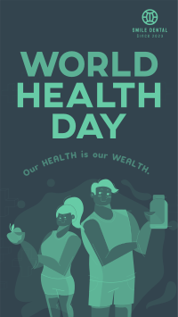 Healthy People Celebrates World Health Day Facebook story Image Preview