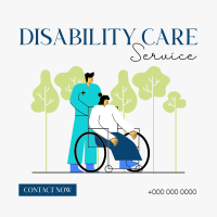 Support the Disabled Instagram Post Design