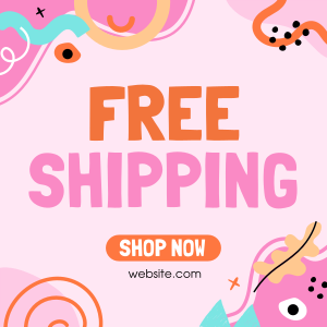 Quirky Shipping Promo Instagram post Image Preview