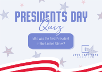 Presidents Day Pop Quiz Postcard Image Preview