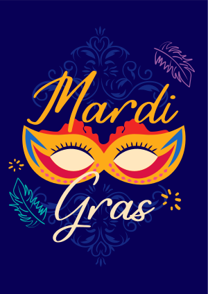 Decorative Mardi Gras Flyer Image Preview