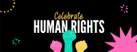 Celebrate Human rights Facebook cover Image Preview