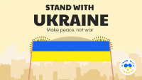 Stand With Ukraine Banner Facebook Event Cover Design