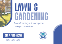 Convenient Lawn Care Services Postcard Image Preview