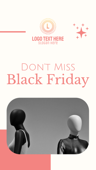 Don't Miss Black Friday Sale Facebook story