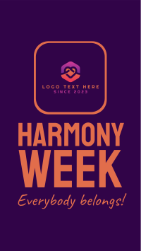 Harmony Week Facebook story Image Preview