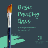 Online Painting Class Instagram Post Design