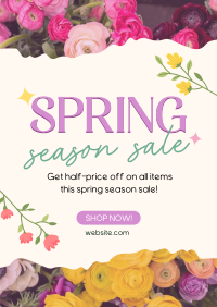 Spring Season Sale Flyer Design