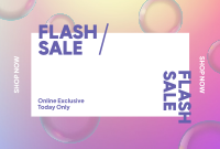 Flash Sale Bubbles Pinterest Cover Design